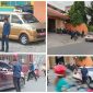 Foto Kepala UPT Wil V Samsat luwuk Wahyudin Lasimpala menggelar Oprasi pajak kendaraan 