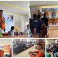 Foto Muh Oksatiawan saat berikan Pengarahan di dampingi Plt Camat Nuhon dan Kades Tomeang.
