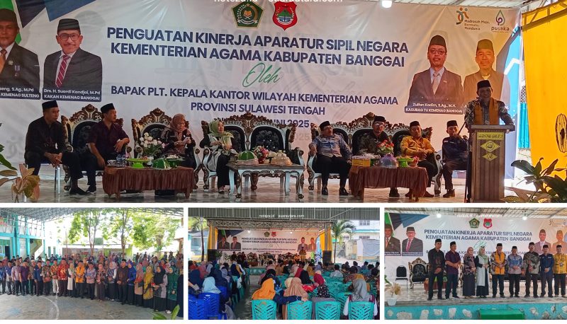 Foto Plt KanwilKemenag berikan pengarahan pada Kepsek dan ASN, Kepala KUA di banggai