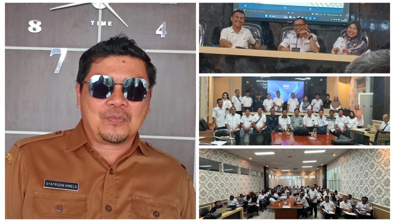 Foto Kadisdikbud Banggai SafrudinHinelo bersama Kabid PAUD dan PNF, SD,SMP