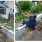 Foto Saat Lurah soho bersama Ketua RT 11 turun langsung atasi air mengalir ke jalan raya
