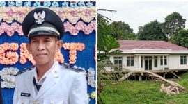 Foto Ini Sososk Mulyadi Kepala desa yang pertama bangun kantor desa Muarasaeh