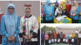 Foto Tampak Ketua Dekranasda) Provinsi Sulawesi Tengah, Ny. Ir. Sry Nirwanti Bahasoan bersama Ketua Banggai Syamsuarni Amirudin, MM,