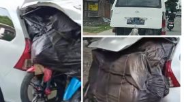 Foto Ini salah satu Contoh Mobil Avanza muat 3 motor 