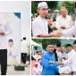 Foto Saat Asisten II Mujiono Lasitata,berikan Sambutan Bupati Banggai dan Penyerahan Hadiah bersama Kabag Kesra Rifai Mahiwa