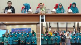 Foto Saat Kadis Pendidikan Provinsi sulteng Berikan Arahannya di dampingi kegiatan ini, Ketua TP-PKK Kabupaten Banggai,