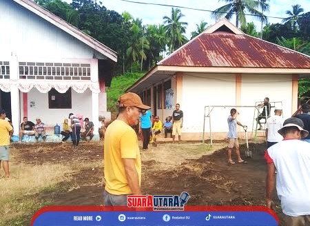 Sangadi Tadoy 1 Desmin Tasrip Pimpin Kerja Bakti Massal