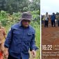 Foto Camat Luwuk Timur dalam perjalanan menuju lokasi tambang bersama rombongan provinsi sulteng