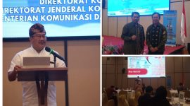 Foto Saat Kadis Menkominfo Provinsi Bali Ir Gede Pramana.ST.MT Bersama Sekdis DKISP Banggai Rastono Sumardi.dan para narasumber