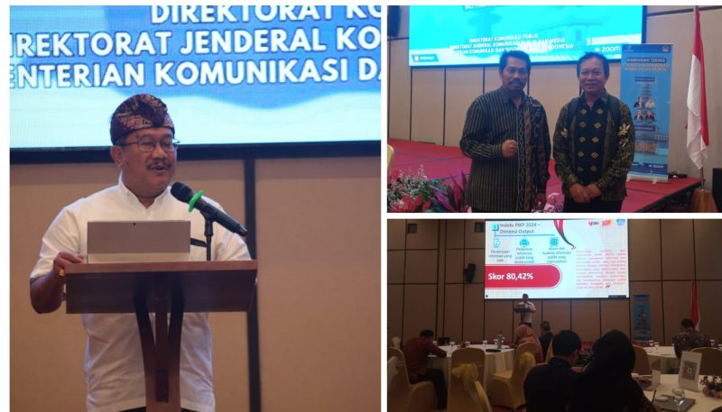 Foto Saat Kadis Menkominfo Provinsi Bali Ir Gede Pramana.ST.MT Bersama Sekdis DKISP Banggai Rastono Sumardi.dan para narasumber