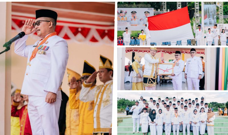 Foto Bupati Banggai Ir.H.Amirudin.MM AIFO, Saat memimpin Upacara HUT Banggai ke 65 tahun