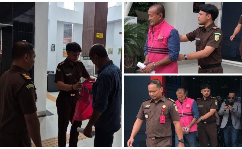 Foto Tersangka Arwin Alimun Dalam perjalanan menuju lapas