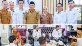 Foto Bersama Wabup Drs H.Furqanuddin, Kadisperkimtan, Ir Hj Maryam Salat.M.Si dan pengurus Badan Tanah