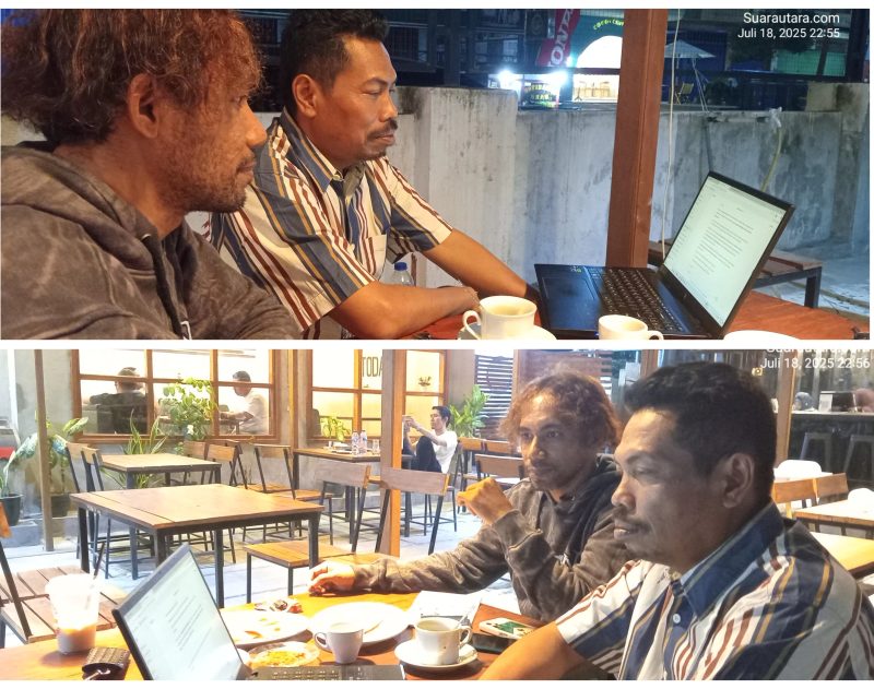 Foto Rastono Sumardi (Ketua Komunitas Kreator Era AI) dan Andri Lasaadi (Manager PT. Digital Mandiri Sulawesi).