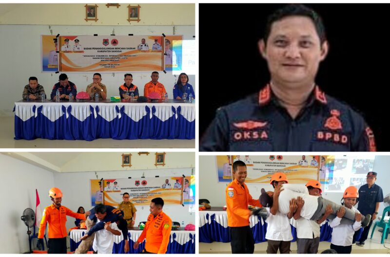 Foto Camat Balantak Akram Bujang,Kaban BPBD Feri Sujarman, Kabid Pencegahan Dan Kesiapsiagaan, dan Para Narasumber 