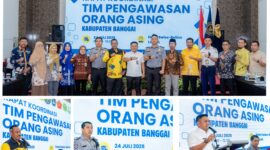 Foto Bersama Asisten II Mujiono Lasitata, Dirjen Imigrasi Sulawesi Tengah melalui Kabag TU, Andi Zulfikar Rasdin, dan Kepala Imigras Klas II Banggai