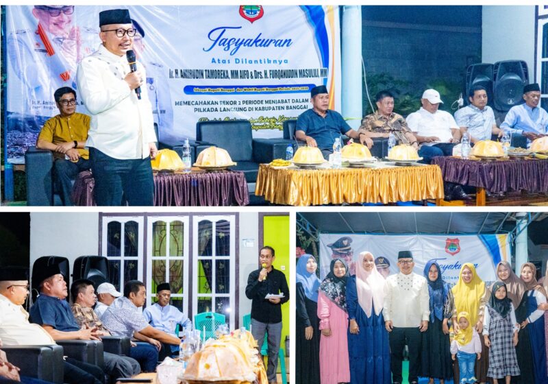 Foto Bupati Banggai Ir H.Amirudin bersama para Unsur Opd dan masyarakat Simpang Raya
