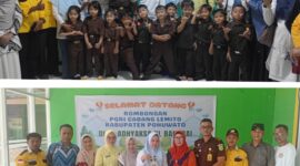 Foto Bersama Kasubagbin Kejaksaan Negeri banggai HusainHarun.SH.dan para guru serta tamu dari gorontalo