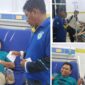 Foto Saat Tiba di Ruama Sakit Umum Daerah Ketua Panitia Boni Badalu.S.Sos Jenguk Warga korban dari pembalap serta serahkan  sedikit uang guna meringankan meraka