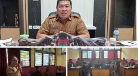 Foto Kadisdikbud Banggai Safrudin Hinelo.S.STP.M.Si Bersama Kabid PAUD dan PNF Syamsul Bahri Lanta.S.STP serta Yulianto Mangendre, S.Pd.,