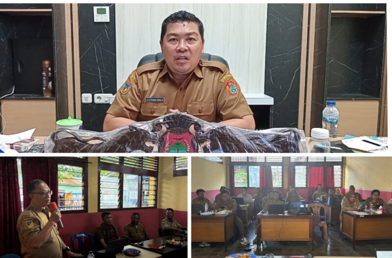 Foto Kadisdikbud Banggai Safrudin Hinelo.S.STP.M.Si Bersama Kabid PAUD dan PNF Syamsul Bahri Lanta.S.STP serta Yulianto Mangendre, S.Pd.,