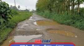 Ruas jalan Dumoga - Mopuya rusak parah