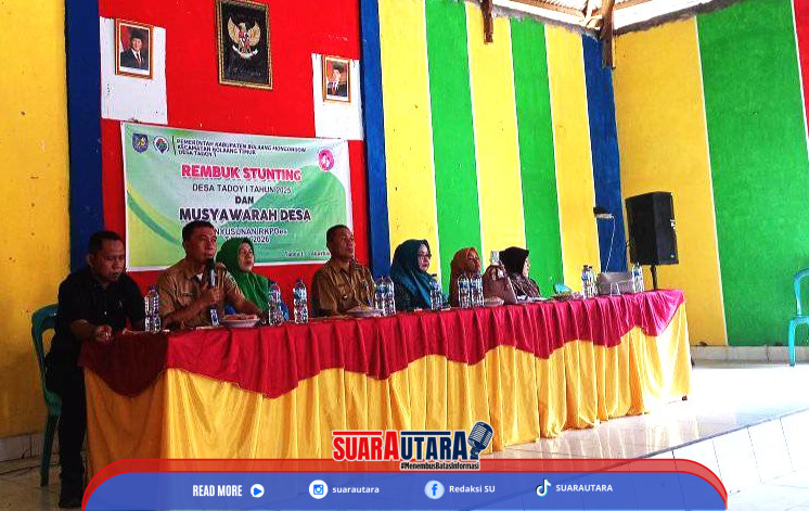 Pemdes Tadoy 1 Gelar Rembuk Stunting dan Musyawarah Desa (Musdes) RKPDes Tahun Anggaran 2026 (Foto : Sarini Paputungan{