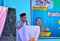 Bupati Buol, H. Risharyudi Triwibowo, resmi melepas 220 siswa SMKN 1 Biau 