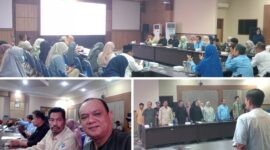 Foto Sekban Bapeda Banggai Abdullah Djaafar.S.Sos ME Buka Rapat di Dampingi  Kabid Ekonomi Hartini Djaafar, S.Sos.danpara Narasumber dari Ketahanan pangan Provinsi sulteng