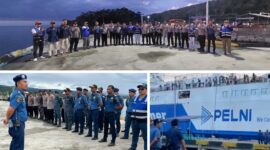 Foto Rachmat Hidayat Apresiasi Pada Pemda banggai dan Unsur Terkait dalam mendukung Kapal KFC Jetliner Sandar di Pelabuhan Tangkiang