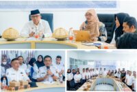 Foto Wabup Banggai Drs. H Furqanuddin.MM bersama Ketua Tim Peneliti Universitas Brawijaya, Prof. Dr. Ir. Aminudin Afandhi, M.S