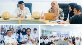 Foto Wabup Banggai Drs. H Furqanuddin.MM bersama Ketua Tim Peneliti Universitas Brawijaya, Prof. Dr. Ir. Aminudin Afandhi, M.S