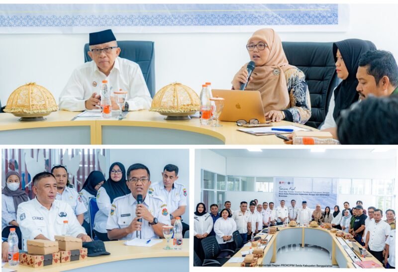 Foto Wabup Banggai Drs. H Furqanuddin.MM bersama Ketua Tim Peneliti Universitas Brawijaya, Prof. Dr. Ir. Aminudin Afandhi, M.S