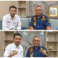 Foto Kepala Kantor Unit Penyelenggara Pelabuhan Kelas II Luwuk, Hasfar M, SE., MM.bersama Rastono Sumardi.S.Pd.ME