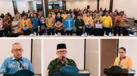 Wabup Banggai Drs H.Furqanuddin bersama Agus Sutoyo, M.Si  menjabat Kepala Pusat Pembinaan Pustakawan & KadisPerpustakaan banggai Benyamin Pongdatu. 