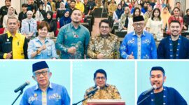 Foto Wabup banggai Drs H.Furqanuddin.MM ,Anggota DPR-RI Ir H.Beniyanto.Tmoreka.ST dan David Christian Tarigan dari Kemenparekraf 