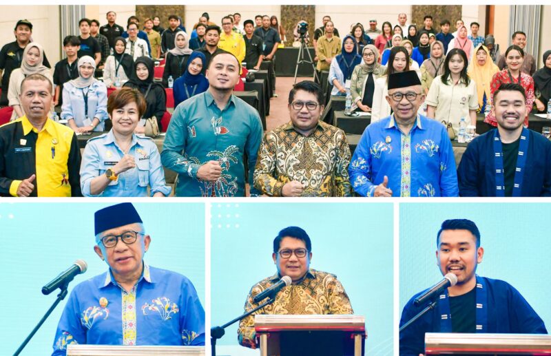 Foto Wabup banggai Drs H.Furqanuddin.MM ,Anggota DPR-RI Ir H.Beniyanto.Tmoreka.ST dan David Christian Tarigan dari Kemenparekraf 