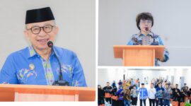 Foto Wakil Bupati Banggai Berikan arahan Dihadapan peserta Dampingi Kadis Perikanan Ferlin Monggesang