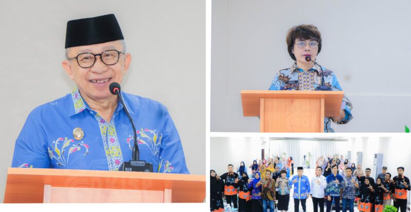 Foto Wakil Bupati Banggai Berikan arahan Dihadapan peserta Dampingi Kadis Perikanan Ferlin Monggesang
