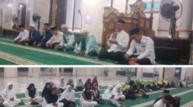 Foto : Ketua Tanfidziyah PC NU Banggai, Zulfan Kadim berikan Tauziah 