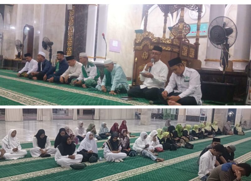 Foto : Ketua Tanfidziyah PC NU Banggai, Zulfan Kadim berikan Tauziah 