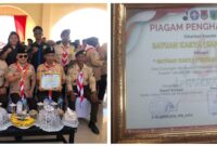 Foto Bupati Banggai Ir. H. Amirudin Tamoreka, MM., AIFO selaku Majelis Pembimbing Cabang Banggai, didampingi Ketua Kwarcab Banggai Syarifuddin Hinelo, S.STP., M.Si dan Sekretaris Daerah Banggai M. Ramli Tongko, S.Sos., ST, M.Si,Komandan Lanal Palu Kolonel Laut (P) Marthinus Sir, yang diwakili Komandan Posal Luwuk Lettu Laut (K) Willy Septian, turut hadir mendampingi Saka Bahari.