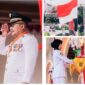 Foto Bupati Ir H.Amirudin.MM.AIFO memimpin Detik -detik Prolamasi HUT-RI Ke 80 upacara 17 Agustus 2025 Lapangan Tribun Mirqan Kompleks Kantor Bupati Bukit halimun