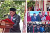 Foto Kaban BPKAD Banggai Damri Dajanun Bacakan Teks UUD 1945 pada Upacara HUT ke 80 RI.
