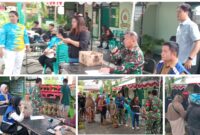 Foto Danramil1308/LB 01 bersama Japung Energi dan Air Muni Mahmud.ST bersama Staf Agen 