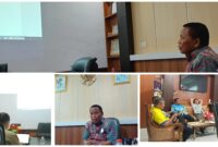 Foto Kadishub Farid.H.Karim.SH.M.H bersama Sekertaris dan para Kabid saat gelar rapat persiapan mobilisasi murid2 SD.SMPdan SMA Yang akan ikuti upacara di Lapangan Mirqan komplek perkantoran bupati bukit halimun