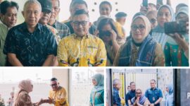 Foto Bupati Ir H.Amirudin , Wabup Drs.H.Furqanuddin.MM serta ketua TP-PKK banggai Syamsuarni Amirudin Sambut Tibanya Meneteri PPPA dan Lansung menuju Polres tinjau Kekerasan Anak di luwuk banggai