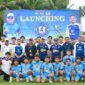 Foto Bersama Kadispora Drs Yori Ntoi Bersama Unsur Forkopimcam Dan Para pemain 