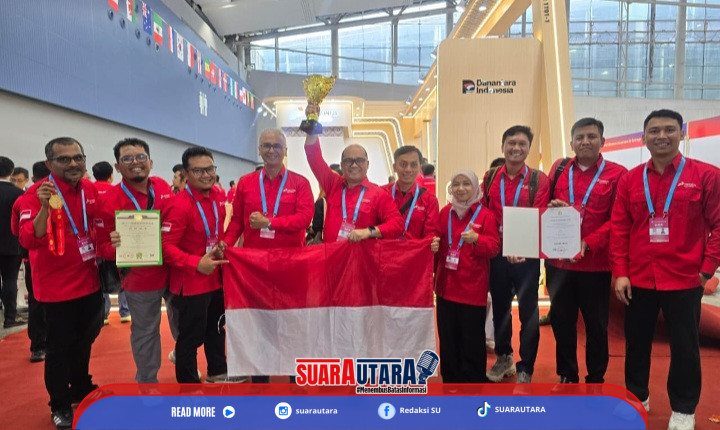 Foto Tim PEP DMF meraih Grand Prize pada ajang  11 tahun Internasional Exhibition of Inventions ( IEI ) di Guangzhou, China