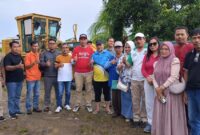 Peninjauan langsung lokasi pembangunan BLK Buol Hebat oleh tim dan Dinas Terkait )Foto:Ist)